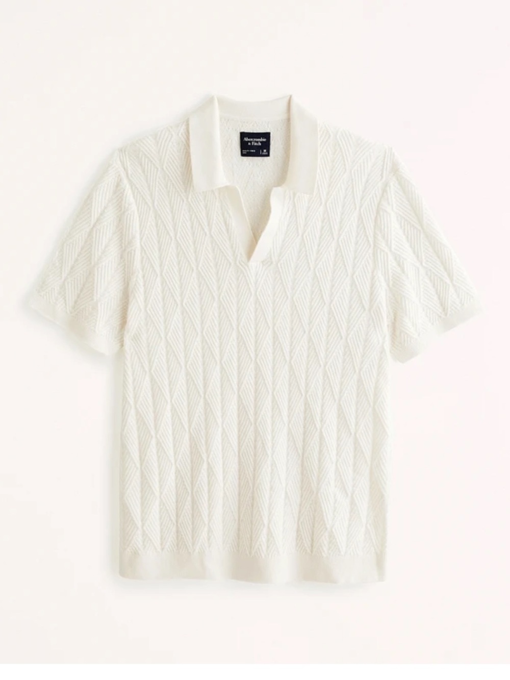 NWOT Abercrombie & Fitch Knit Polo Short-Sleeve - size M
